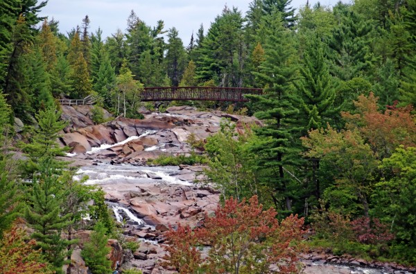 Onaping Falls Bridge by Deb Oppermann